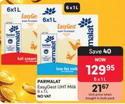 Parmalat Easy Gest UHT Milk-6 x 1L