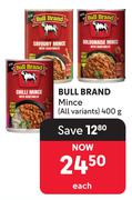 Bull Brand Mince-400g Each