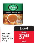 Rhodes Smooth Apricot Jam-900g