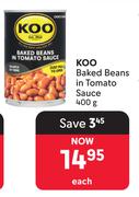 Koo Baked Beans In Tomato Sauce-400g