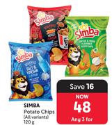 Simba Potato Chips-For 3 x 120g