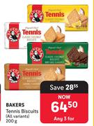 Bakers Tennis Biscuits-For 3 x 200g
