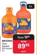 Brookes Oros Squash-5L