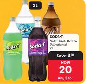 Soda T Soft Drink Bottle-For 2 x 2L