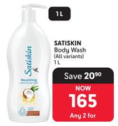 Satiskin Body Wash-For 2 x 1L