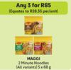 Maggi 2 Minute Noodles-For 3 x 5 x 68g