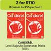 Canderel Low Kilojoule Sweetener Sticks-For 2 x 100's