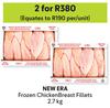 New Era Frozen Chicken Breast Fillets-For 2 x 2.7Kg