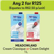 Meadowland Cream Classique Or Cream Delight-For 2 x 1L