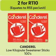 Canderel Low Kilojoule Sweetener Sticks-For 2 x 100's