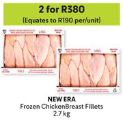New Era Frozen Chicken Breast Fillets-For 2 x 2.7Kg