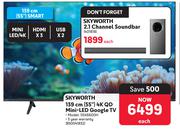 Skyworth 139cm (55") 4K QD Mini-LED Google TV 55X6600H