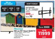 Hisense 190cm (75") Smart QLED TV 75Q6Q
