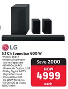 LG 5.1ch Soundbar 600W S65TR