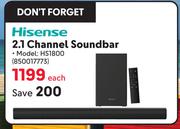 Hisense 2.1 Channel Soundbar HS1800