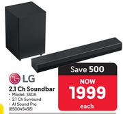 LG 2.1ch Soundbar S30A