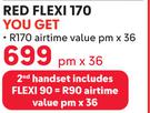 2 x Samsung S25 FE 128GB-On Red Flexi 170 + Flexi 90 