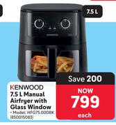 Kenwood Manual Airfryer With Glass Window-7.5Ltr Each