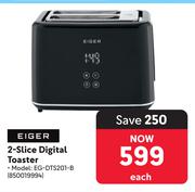 Eiger 2-Slice Digital Toaster 850019994-Each