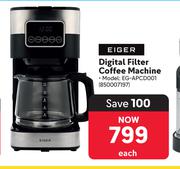 Eiger Digital Filter Coffee Machine 850007197-Each