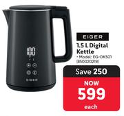 Eiger Digital Kettle 850020219-1.5Ltr Each