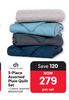Design House 3 Piece Plain Quilt Set 850047428-Per Set