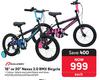 Raleigh 16" Or 20" Nexus 2.0 BMX Bicycle 432136, 432140, 432146, 432161