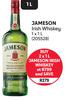 Jameson Irish Whisky-For 2 x 1Ltr
