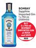 Bombay Sapphire Imported Gin-For 2 x 750ml