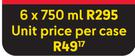 Tall Horse Range-For 6 x 750ml