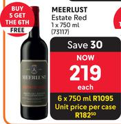 Meerlust Estate Red-750ml