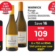 Warwick Range-For 6 x 750ml