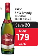 KWV 3 YO Brandy-750ml