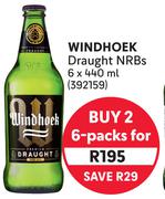 Windhoek Draught NRBs For 2 x 6x440ml