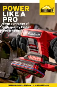 Builders Einhell : Power Like A Pro (01 August - 31 August 2026)