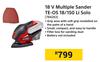 Einhell 18V Multiple Sander TE-OS 18/150 Li Solo 784263