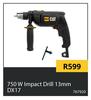 CAT 750W Impact Drill 13mm DX17 767920