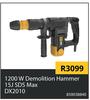  CAT 1200W Demolition Hammer 15J SDS Max DX2010 850038840