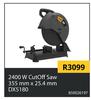 CAT 2400W Cut Off Saw 355mm X 25.4mm DX5180 850026197
