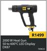 CAT 2000W Heat Gun 50 To 600° C LED Display DX87 769633