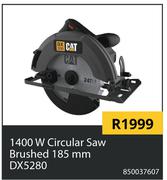 CAT1400 W Circular Saw Brushed 185mm DX5280 850037607