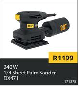 CAT 240W 1/4 Sheet Palm Sander DX471 771378