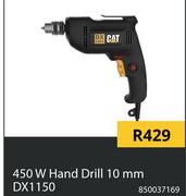 CAT 450W Hand Drill 10mm DX1150 850037169