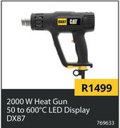 CAT 2000W Heat Gun 50 To 600° C LED Display DX87 769633