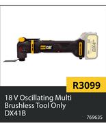 CAT 18V Oscillating Multi Brushless (Tool Only) DX41B 769635