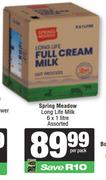 Spring Meadow Long Life Milk Assorted-6 x 1Ltr 