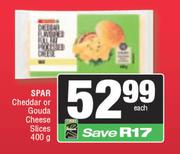 Spar Cheddar Of Gouda Cheese Slices-400g Each