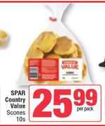 Spar Country Value Scones-10s Per Pack