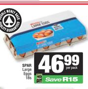 Spar Large Eggs-18s Per Pack