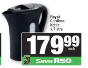 Royal 1.7L Cordless Kettle